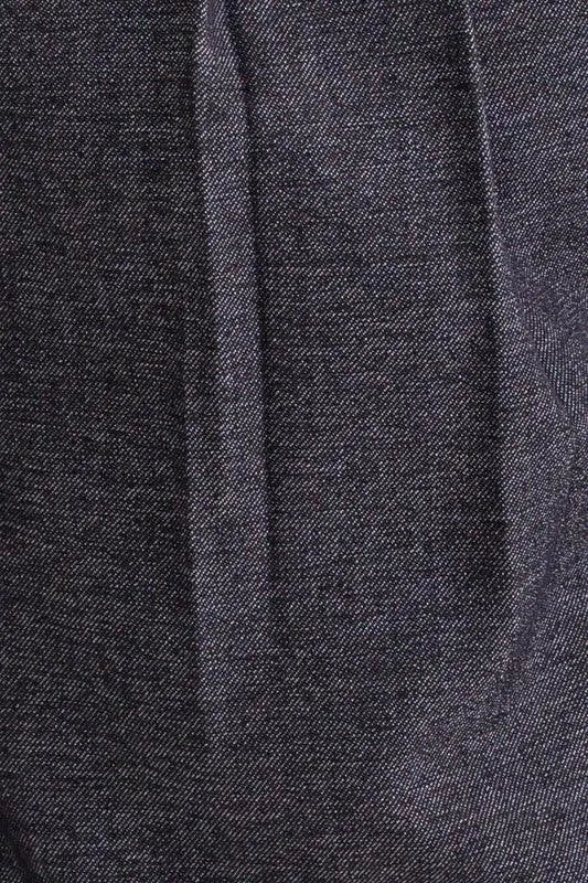 Elegant High Waist Flowing Denim Pants